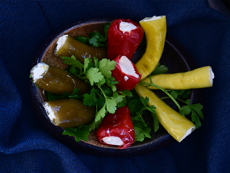 33) Pepper pickles with cheese